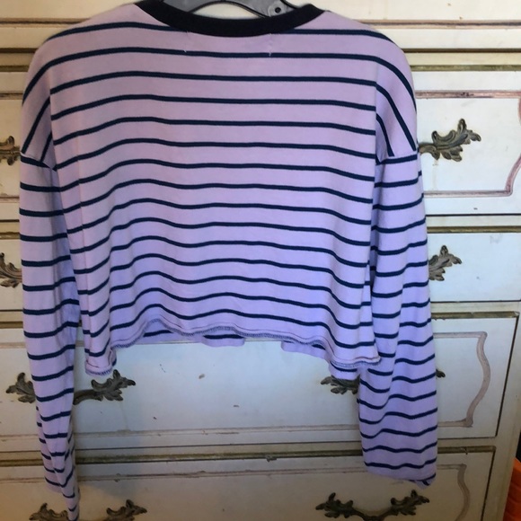 Code x mode purple stripe crop top - Picture 3 of 3